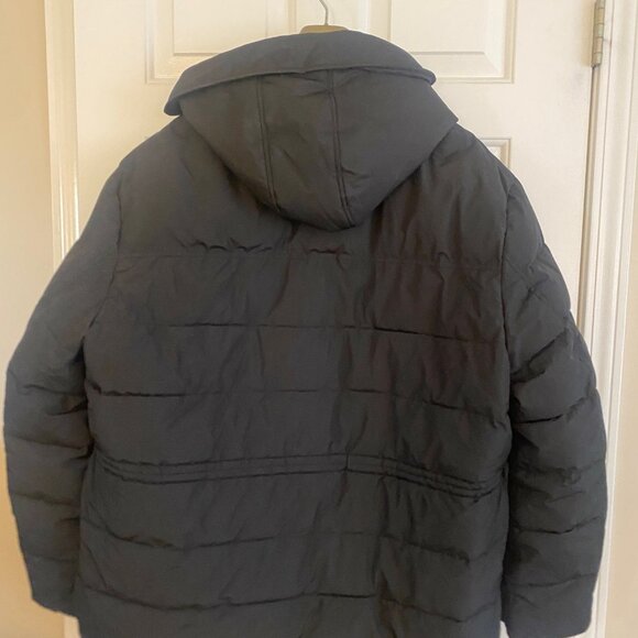 Lands End - size XL - Men's Puffer Coat Black hooded -Primaloft Quilt Insulated - Picture 3 of 12